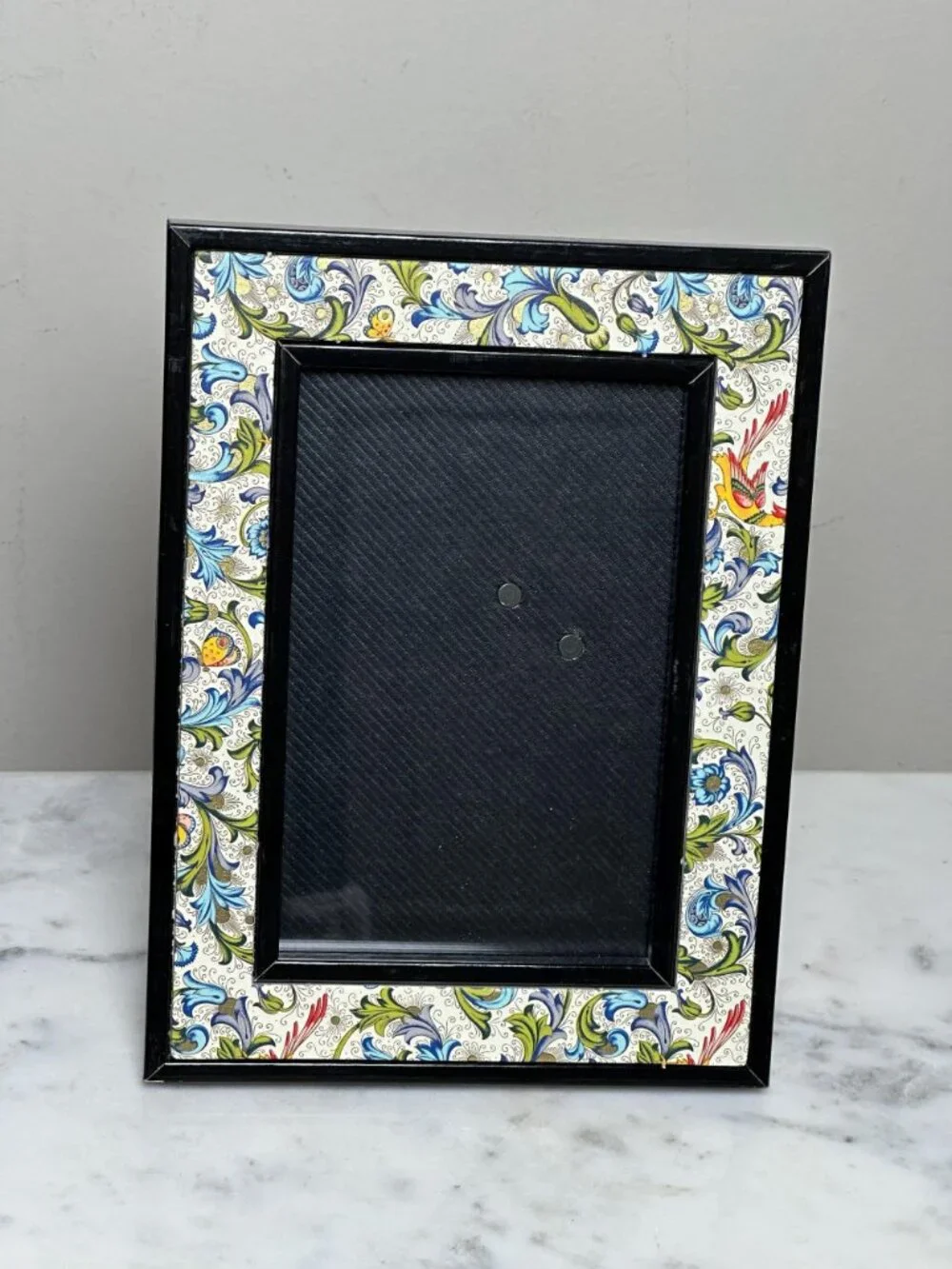 Vintage Colorful Bird Butterfly Picture Frame 6x4 | Botanical  Tabletop Photo